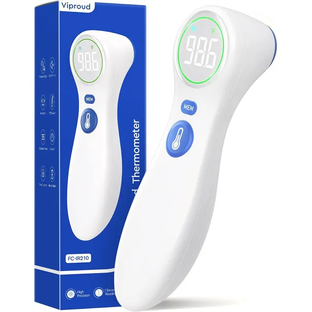 Viproud FC-IR210 No-Touch Thermometer with Colour Ring – White