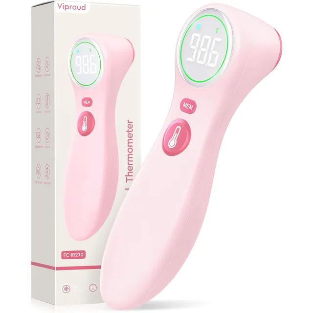 Viproud FC-IR210 No-Touch Thermometer with Colour Ring – Pink